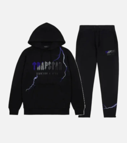 Trapstar Chenille Decoded Tracksuit Black 3