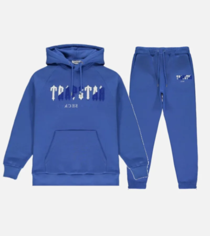 Trapstar Chenille Decoded Tracksuit BlueWhite 3