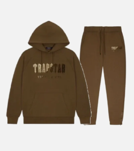 Trapstar Chenille Decoded Tracksuit Brown 3