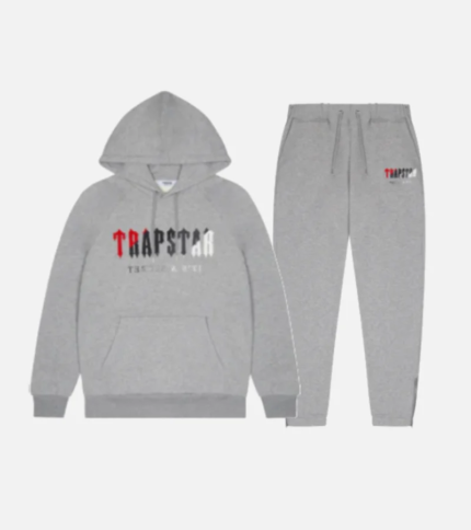 Trapstar Chenille Decoded Tracksuit GreyRed 3