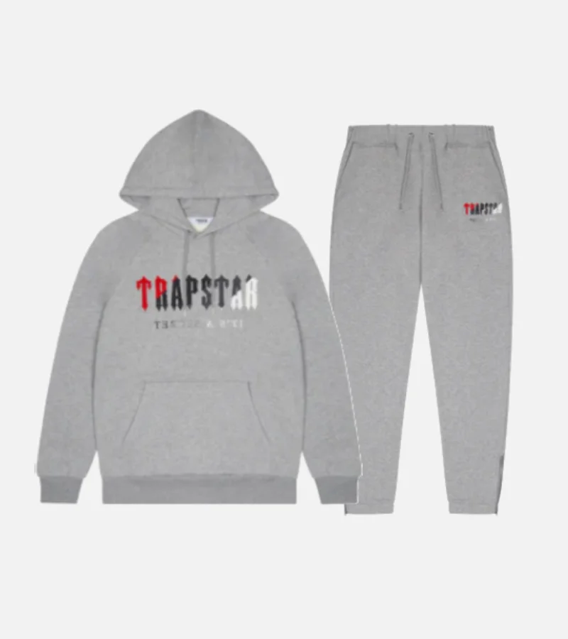 Trapstar Chenille Decoded Tracksuit GreyRed 3 Trapstar Chenille Decoded Tracksuit GreyRed 3