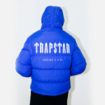 Trapstar Decoded Hooded Quilted Jacket Blue 4