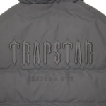 Trapstar Decoded Hooded Quilted Jacket Gray 2