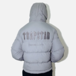 Trapstar Decoded Hooded Quilted Jacket Gray 3