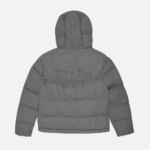 Trapstar Decoded Hooded Quilted Jacket Gray 5