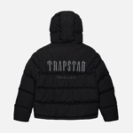 Trapstar Decoded Quilted Jacket With Hood Black 5