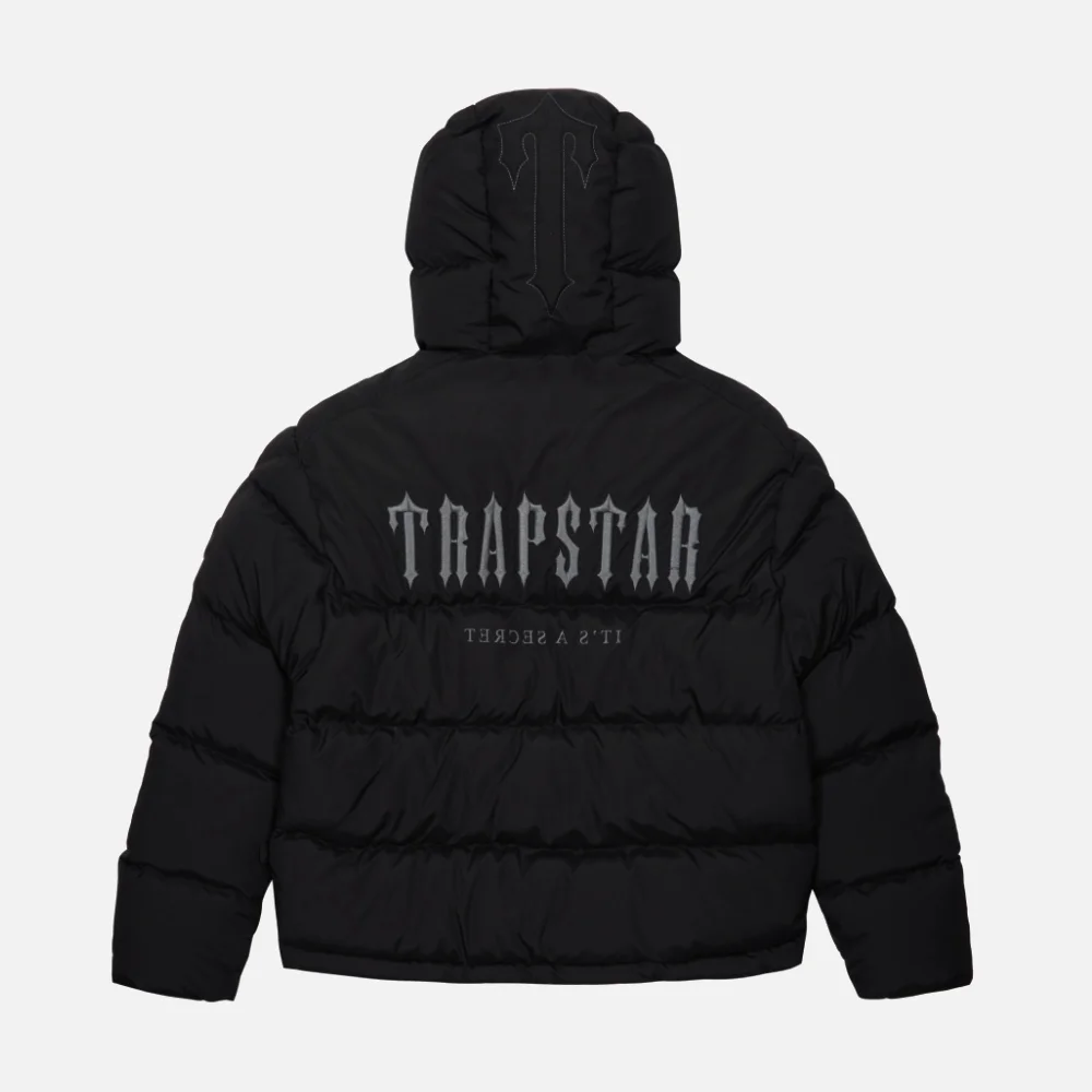 Trapstar Decoded Quilted Jacket With Hood Black 5 Trapstar Decoded Quilted Jacket With Hood Black 5