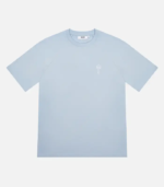 Light blue Trapstar Foundation T-Shirt featuring signature Foundation branding, short sleeves, a crew neck, and a comfortable regular fit.