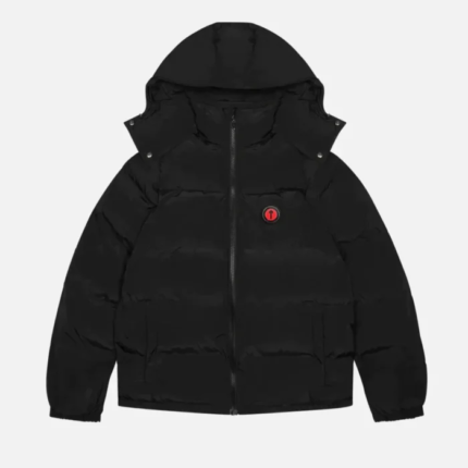 Trapstar Irongate Hooded Puffer Jacket Black 3
