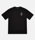 Black Trapstar Irongate Insignia T-Shirt featuring signature Irongate logo branding, short sleeves, a crew neck, and a comfortable regular fit.