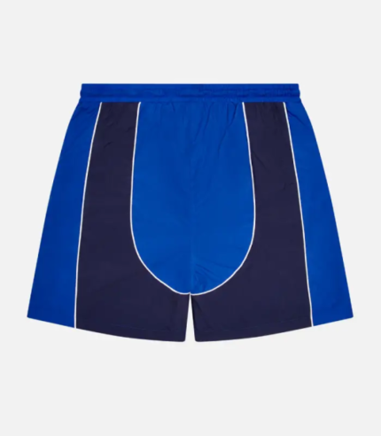 Trapstar Irongate T-Panel shorts featuring signature Irongate branding, contrast panel detailing, an elastic waistband, and a relaxed streetwear fit.