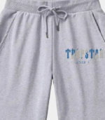 Gray Trapstar It’s A Secret shorts featuring signature graphic branding, an adjustable waistband, side pockets, and a comfortable relaxed fit.
