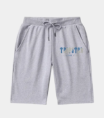 Gray Trapstar It’s A Secret shorts featuring signature graphic branding, an adjustable waistband, side pockets, and a comfortable relaxed fit.