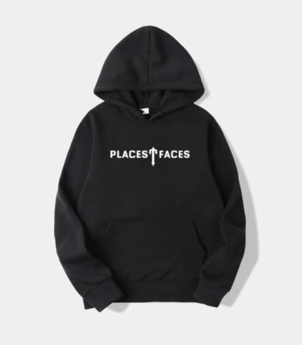 Trapstar Places T Faces Hoodie Black 2 1