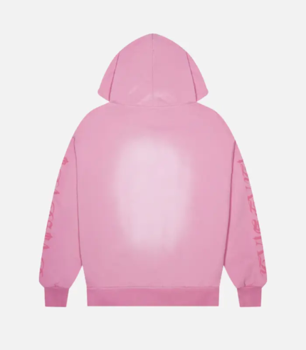 Trapstar Script Spray Hoodie Pink 1