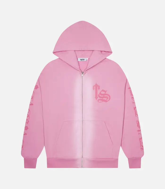 Trapstar Script Spray Hoodie Pink 2 Trapstar Script Spray Hoodie Pink 2