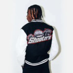 Trapstar Shooters College Jacket Black 3
