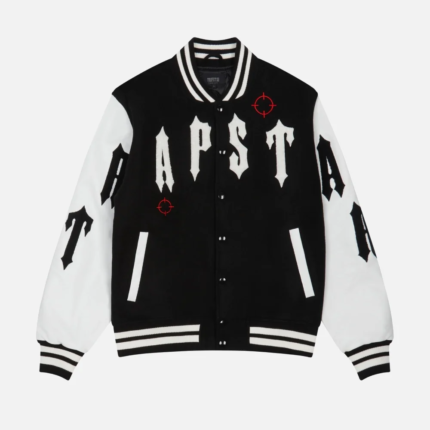 Trapstar Shooters College Jacket Black 4