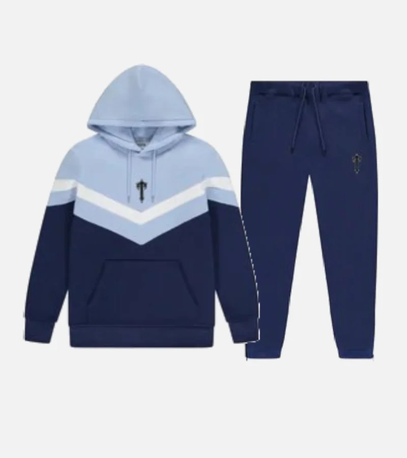 Trapstar V Stripe Tracksuit Navy Blue 3 Trapstar V Stripe Tracksuit Navy Blue 3